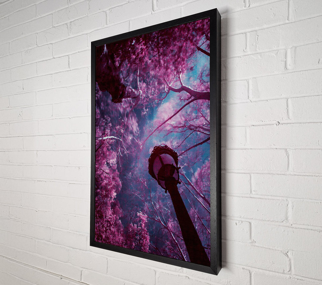  A Canvas Print of Crimson Canopy Light Canvas Wall Art