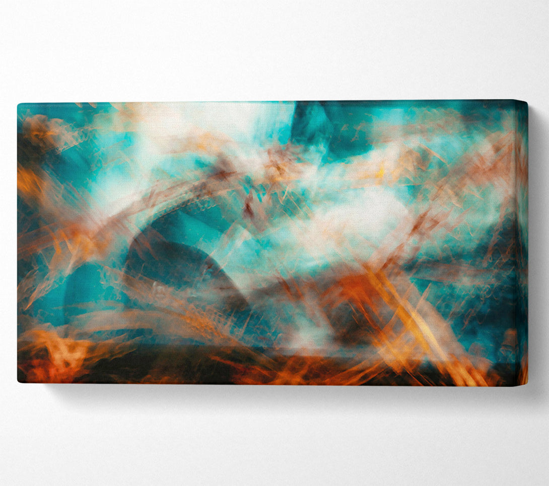  A Canvas Print of Teal And Orange Dream Canvas Art