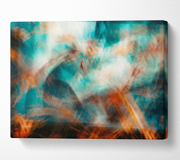  A Canvas Print of Teal And Orange Dream Canvas Art