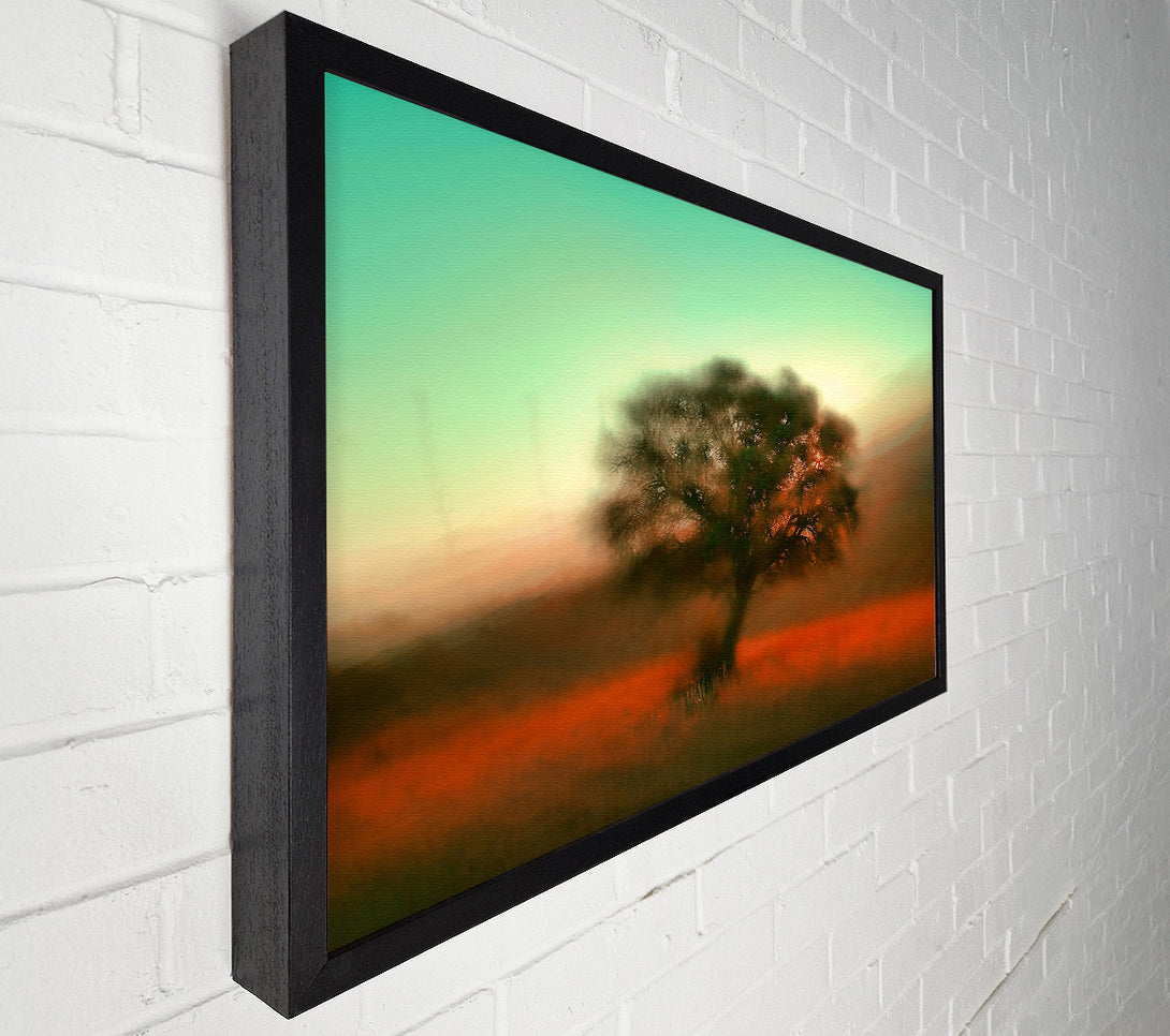  A Canvas Print of The Red Sky Tree Canvas Print