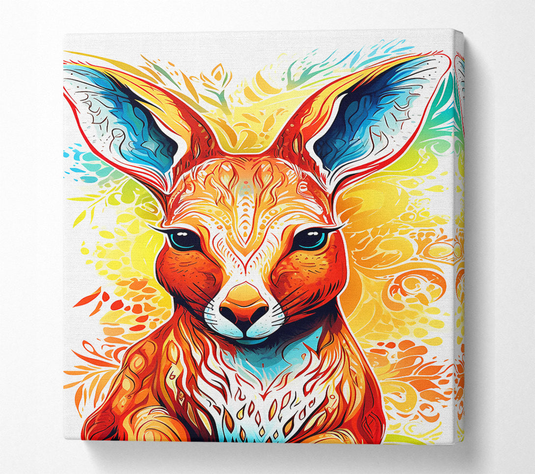  A Canvas Print of Kangaroo Art Canvas Print