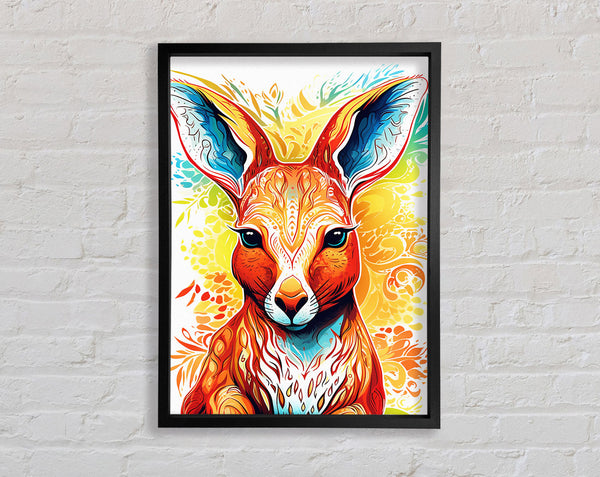 Kangaroo Art Framed Print