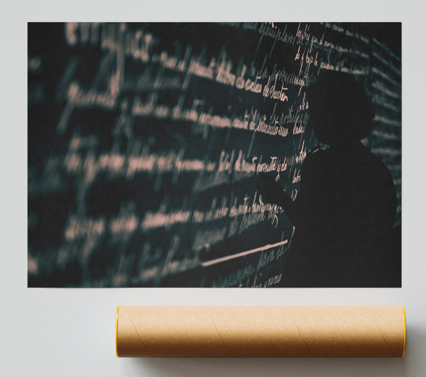 Blackboard Of Knowledge Print