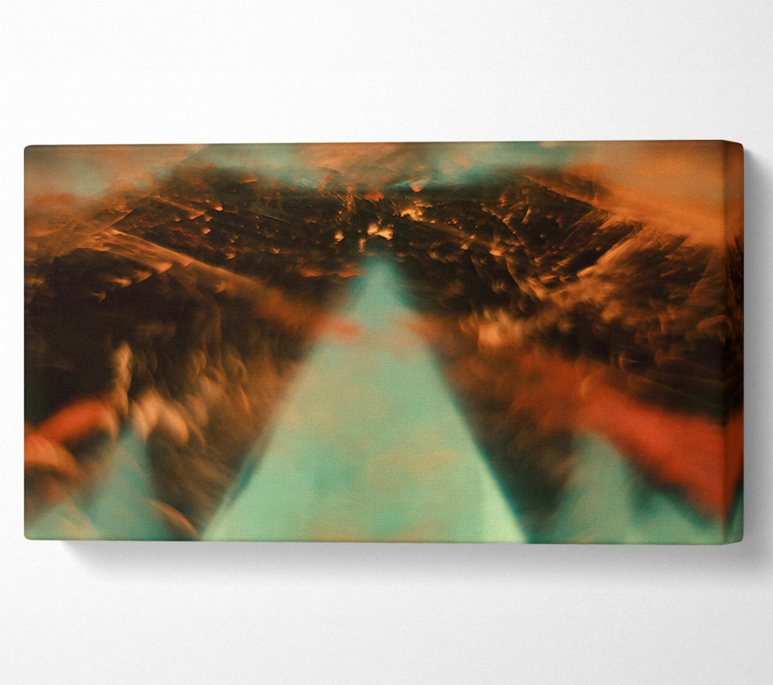  A Canvas Print of Turquoise Smoke Dream Canvas Wall Art