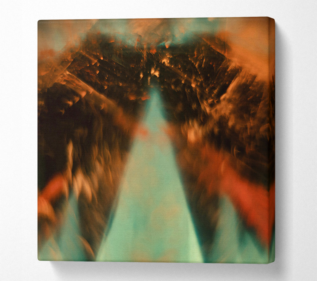  A Canvas Print of Turquoise Smoke Dream Canvas Wall Art
