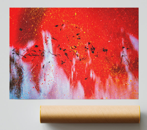 Red Splashes Of Beauty Giclee Print