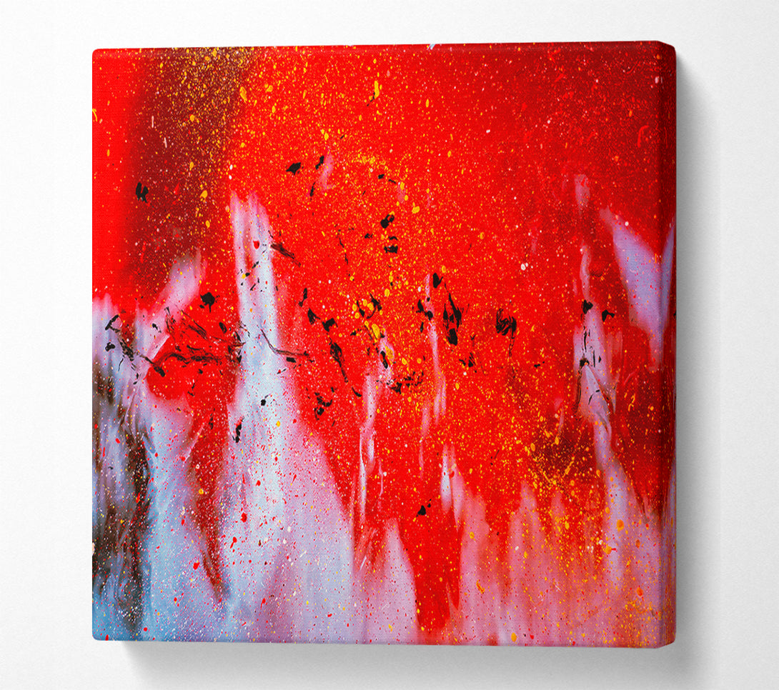 A Canvas Print of Red Splashes Of Beauty Canvas Wall Art