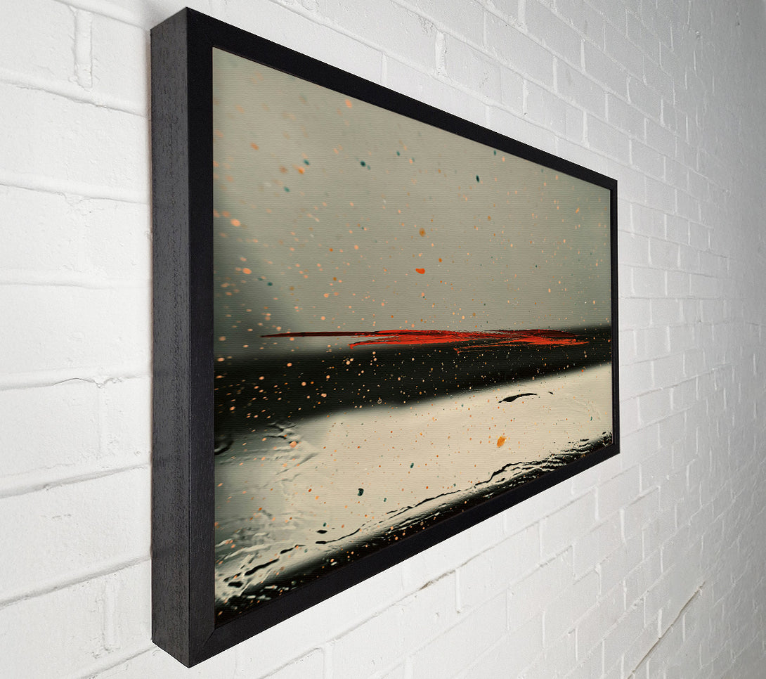  A Canvas Print of Red Line Through The Dust Canvas Print