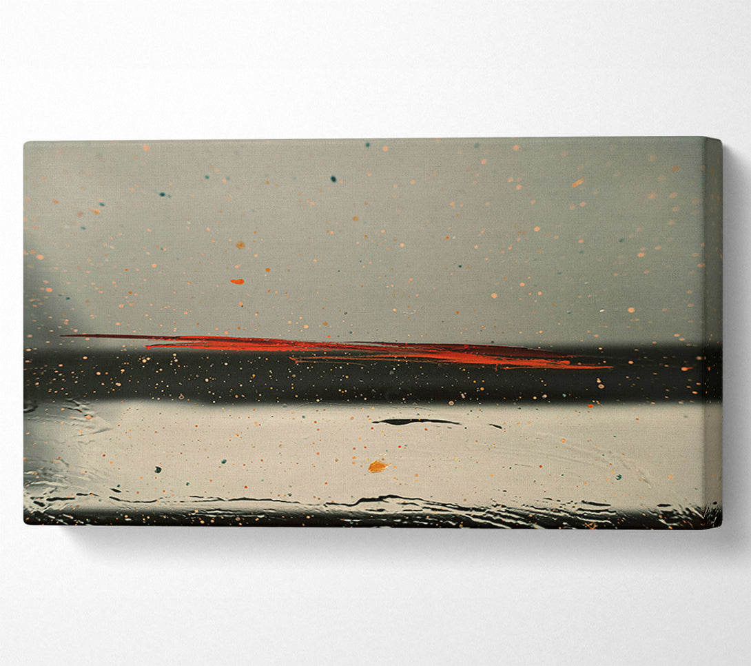  A Canvas Print of Red Line Through The Dust Canvas Print