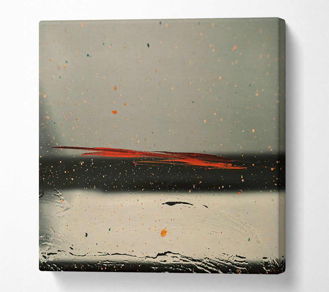  A Canvas Print of Red Line Through The Dust Canvas Print