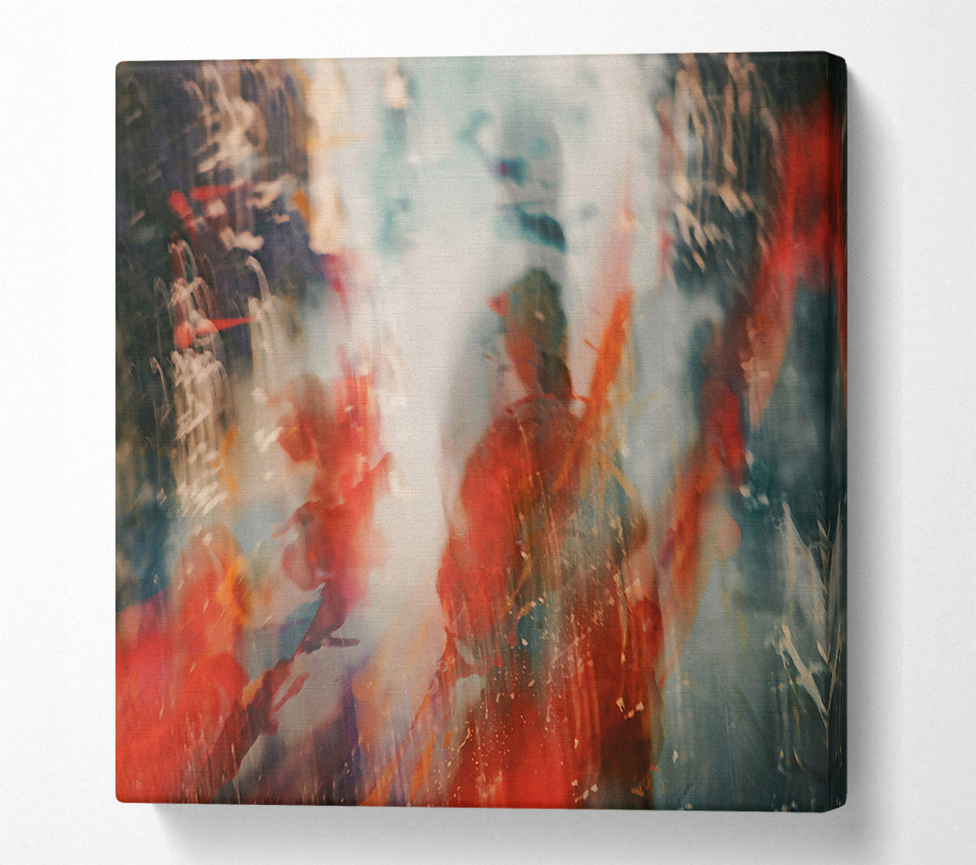  A Canvas Print of Crimson Blurred Vision Canvas Print