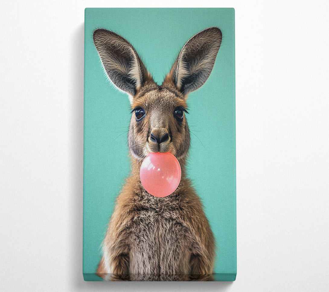 A Canvas Print of Kangaroo Bubblegum Canvas Print