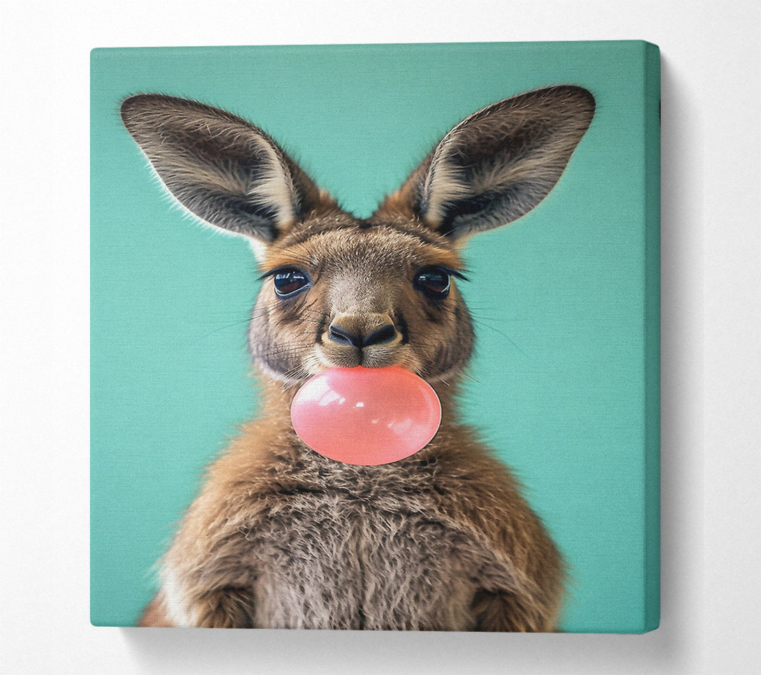  A Canvas Print of Kangaroo Bubblegum Canvas Print