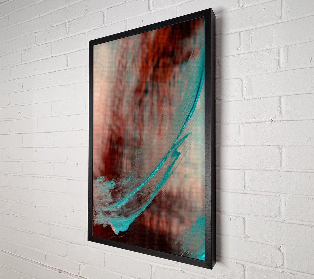  A Canvas Print of Turquoise Brushstroke Dream Canvas Print