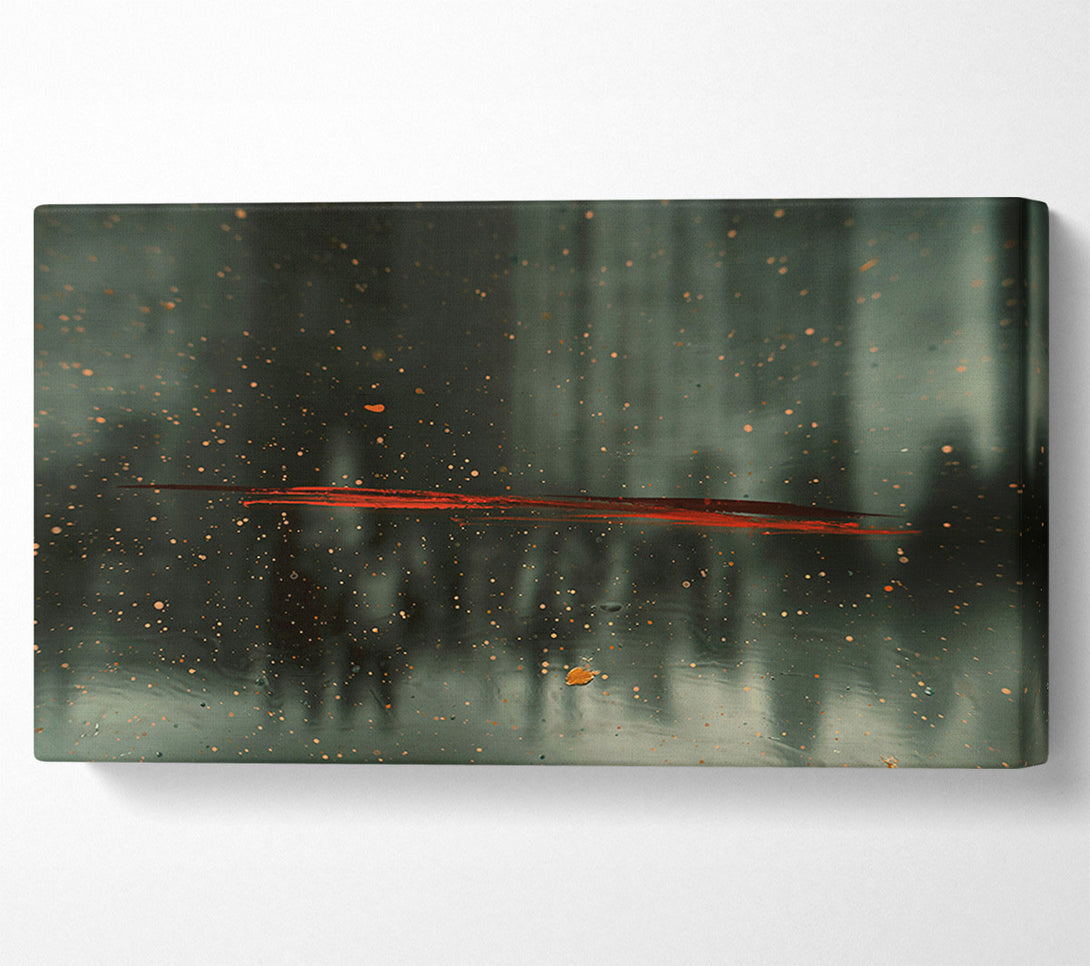  A Canvas Print of Red Line In The Grey Canvas Art