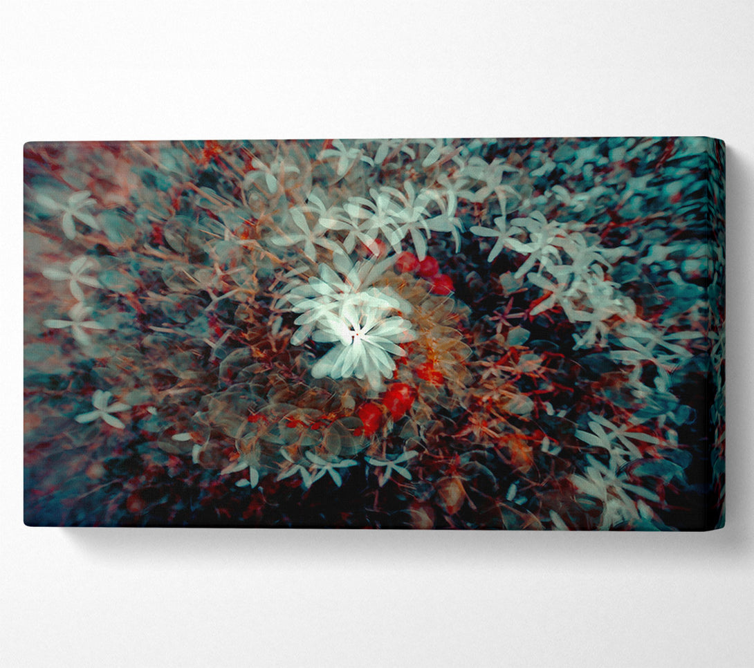  A Canvas Print of Teal Bloom Dream Canvas Art