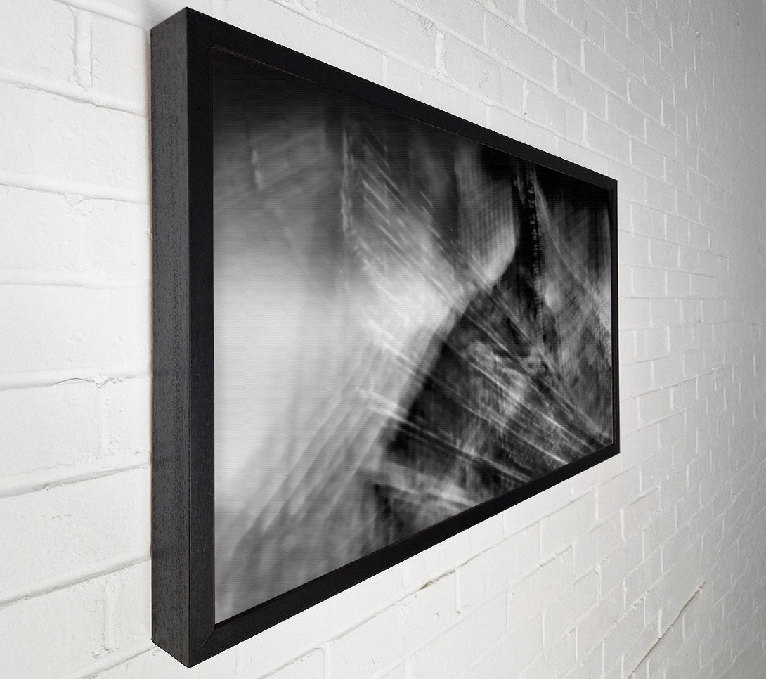  A Canvas Print of Silvery Urban Echoes Canvas Wall Art