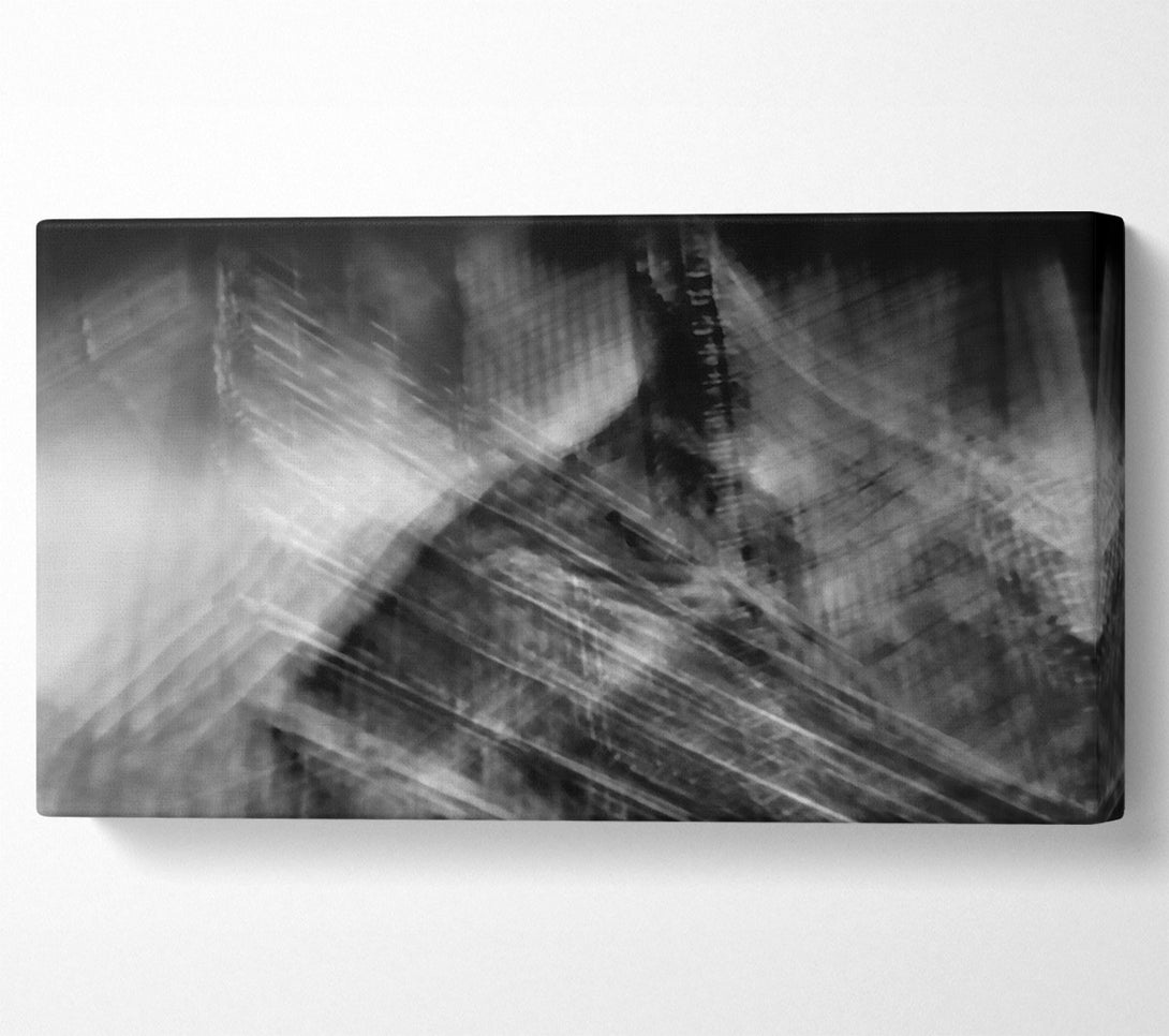  A Canvas Print of Silvery Urban Echoes Canvas Wall Art