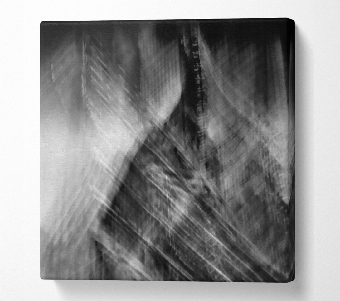  A Canvas Print of Silvery Urban Echoes Canvas Wall Art