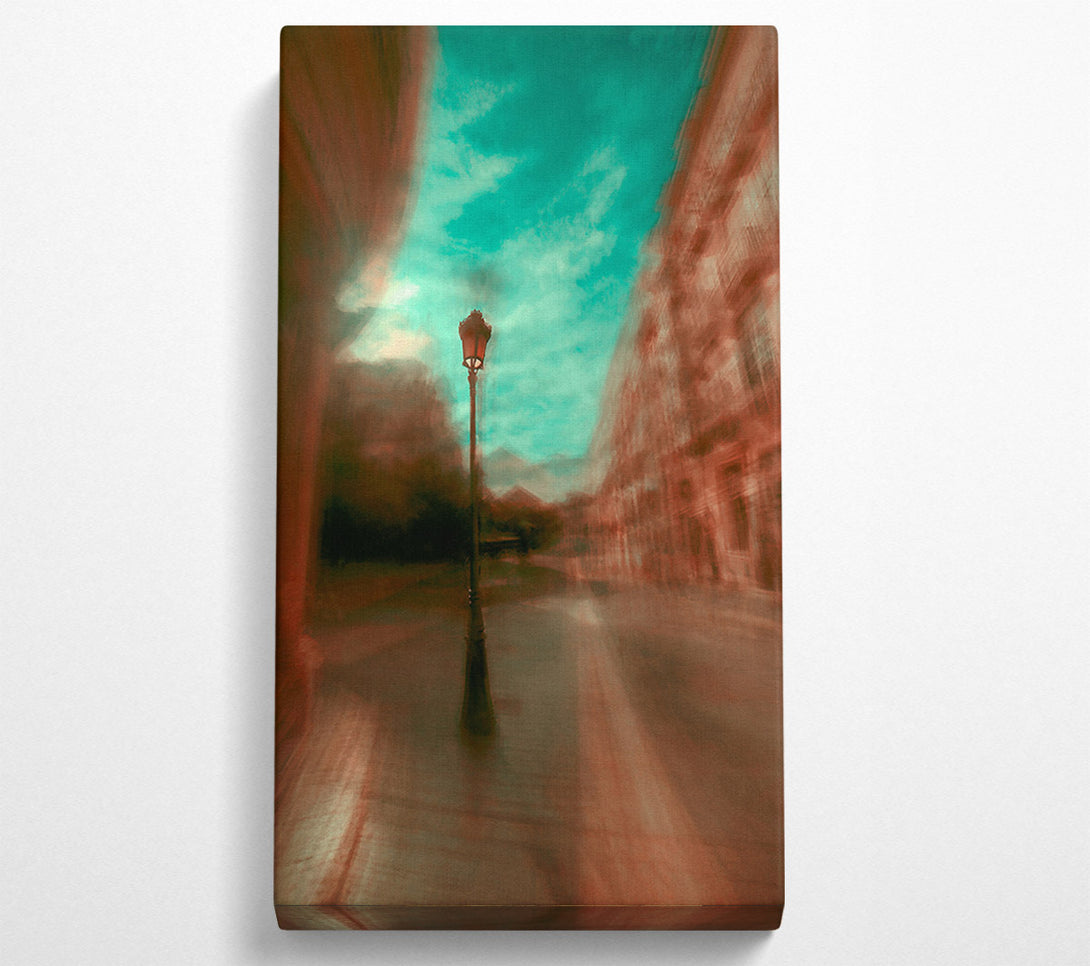  A Canvas Print of Red Light In The Mist Canvas Art