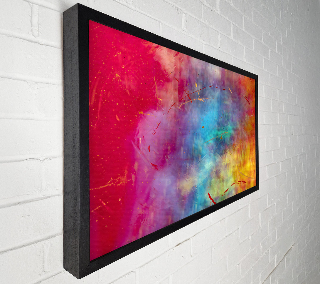  A Canvas Print of Crimson Cosmic Bloom Canvas Wall Art
