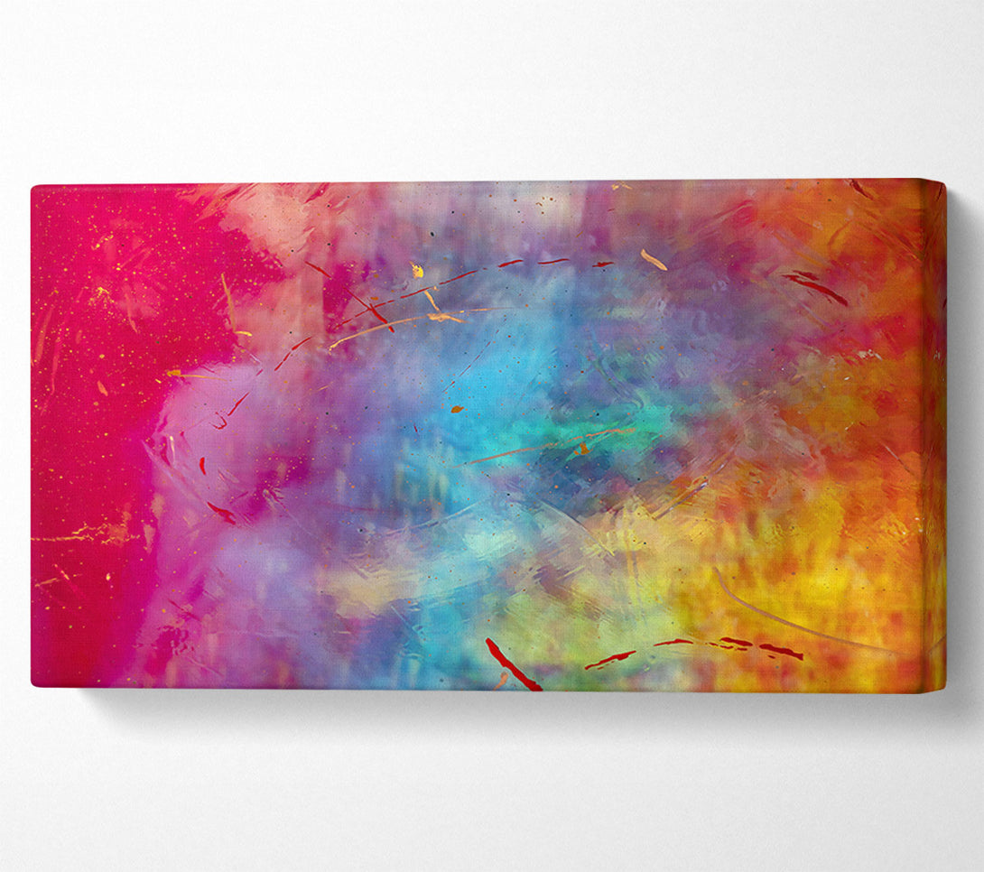  A Canvas Print of Crimson Cosmic Bloom Canvas Wall Art