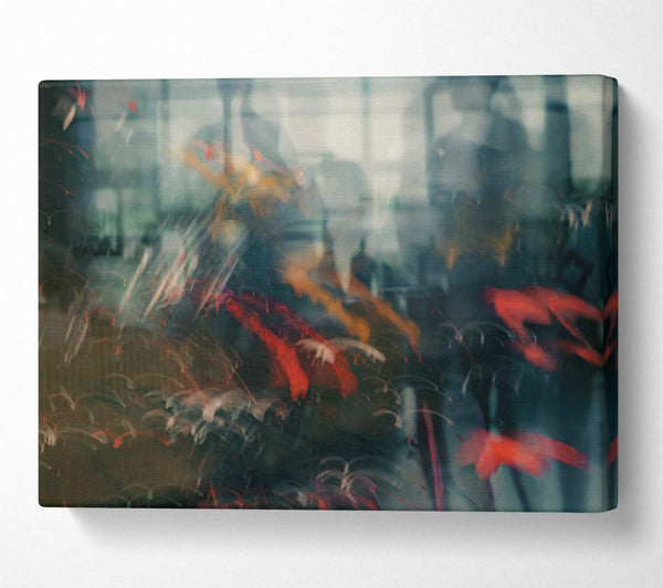  A Canvas Print of Red Through The Glass Canvas Wall Art