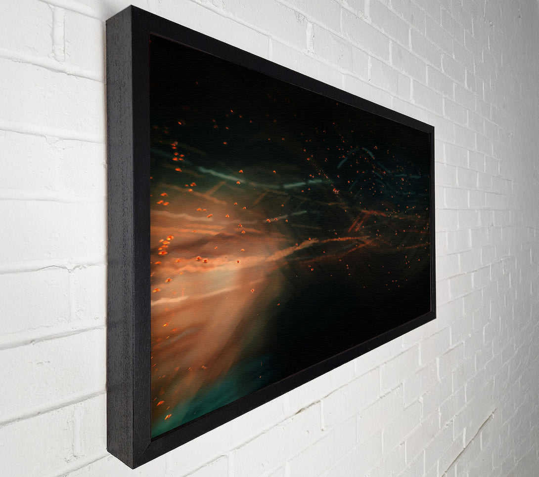  A Canvas Print of Orange Dust Clouds Canvas Wall Art