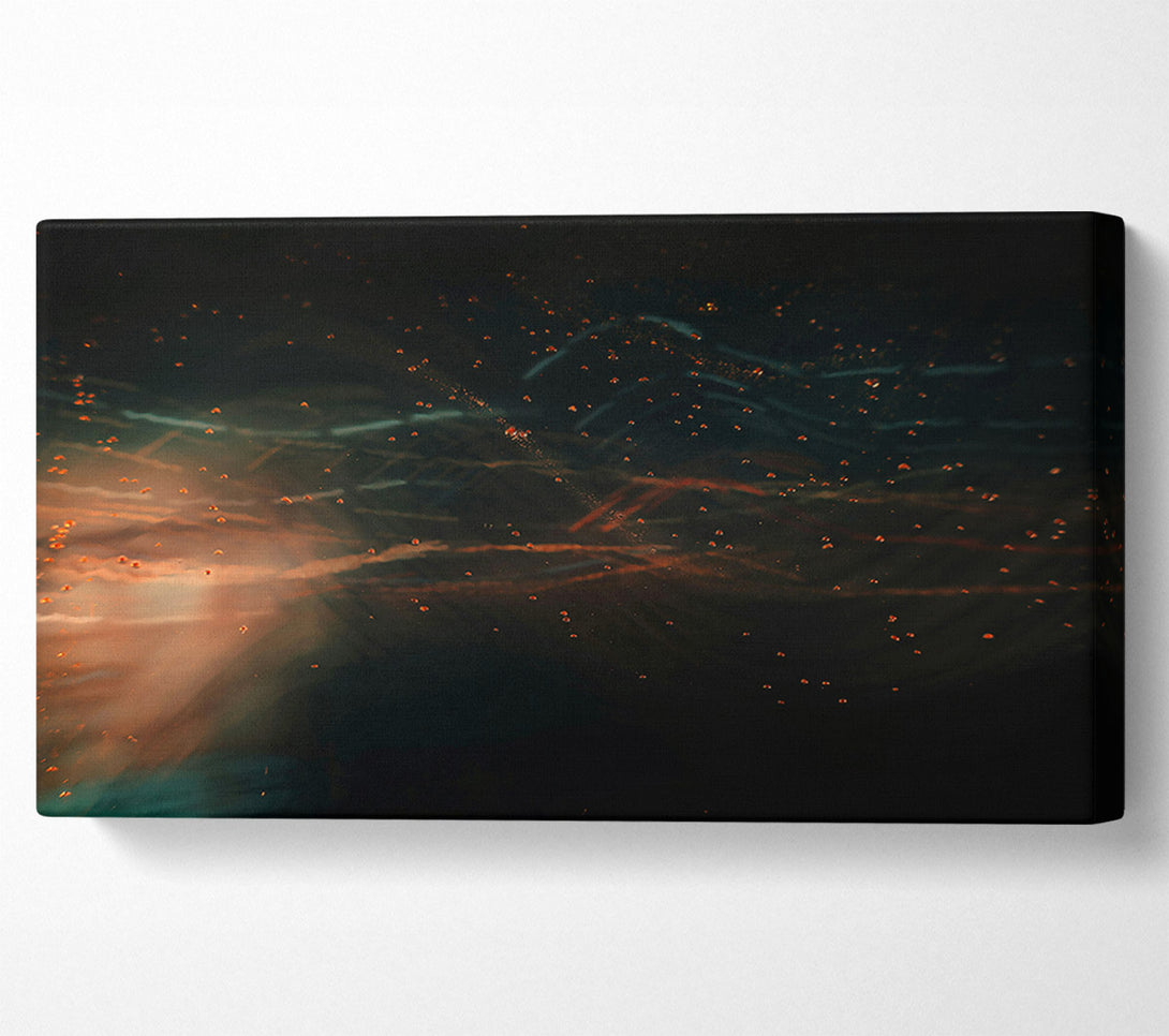  A Canvas Print of Orange Dust Clouds Canvas Wall Art