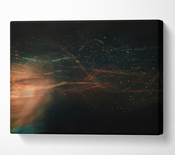  A Canvas Print of Orange Dust Clouds Canvas Wall Art
