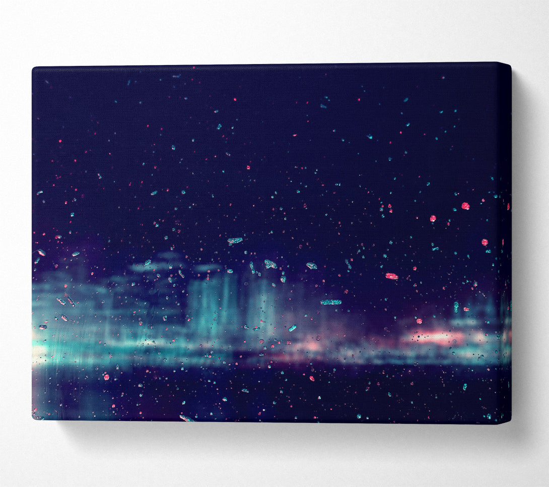  A Canvas Print of Blue City Reflections Canvas Art