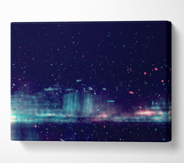  A Canvas Print of Blue City Reflections Canvas Art