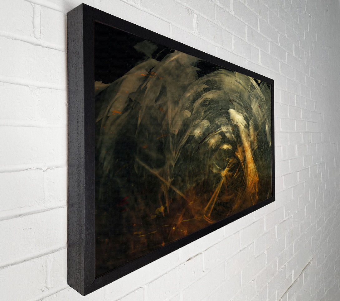  A Canvas Print of Golden Swirls Of Time. Canvas Art