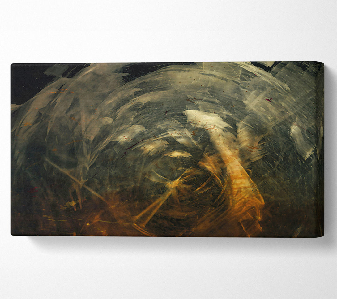  A Canvas Print of Golden Swirls Of Time. Canvas Art