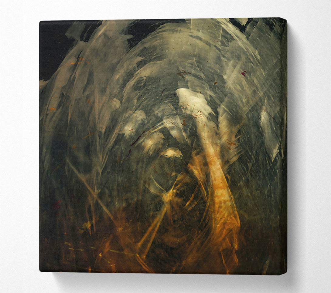  A Canvas Print of Golden Swirls Of Time. Canvas Art