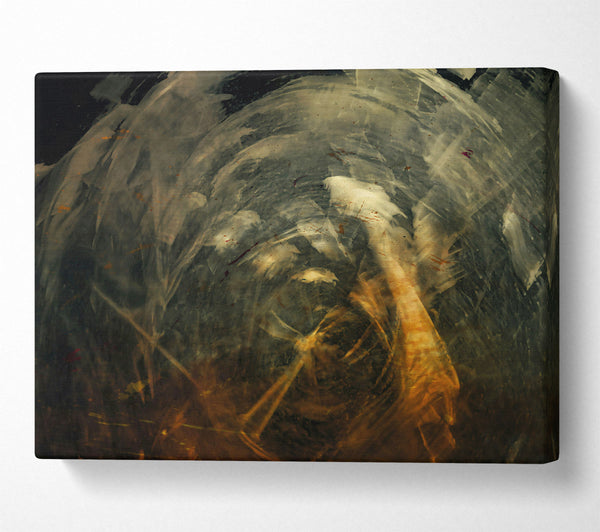  A Canvas Print of Golden Swirls Of Time. Canvas Art