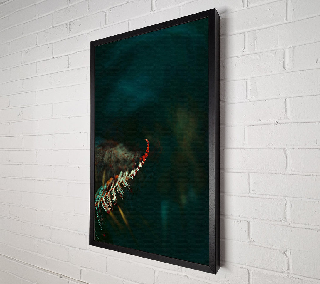  A Canvas Print of Teal And Crimson Frenzy Canvas Wall Art