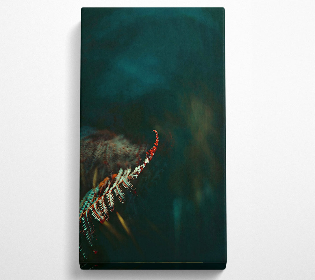  A Canvas Print of Teal And Crimson Frenzy Canvas Wall Art