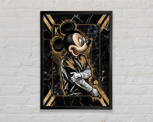 King Mouse Gangster Framed Print