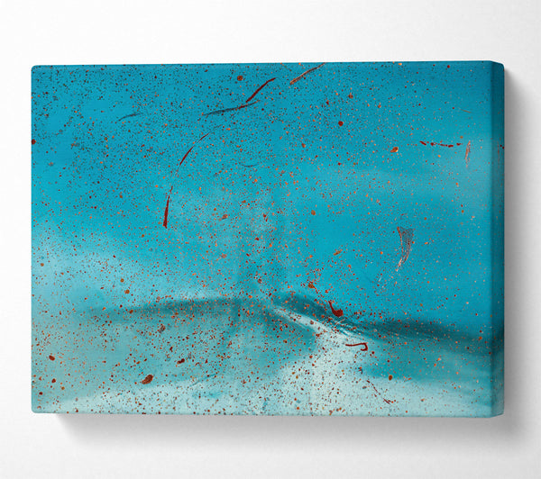  A Canvas Print of Teal Stardust Sky Canvas Print