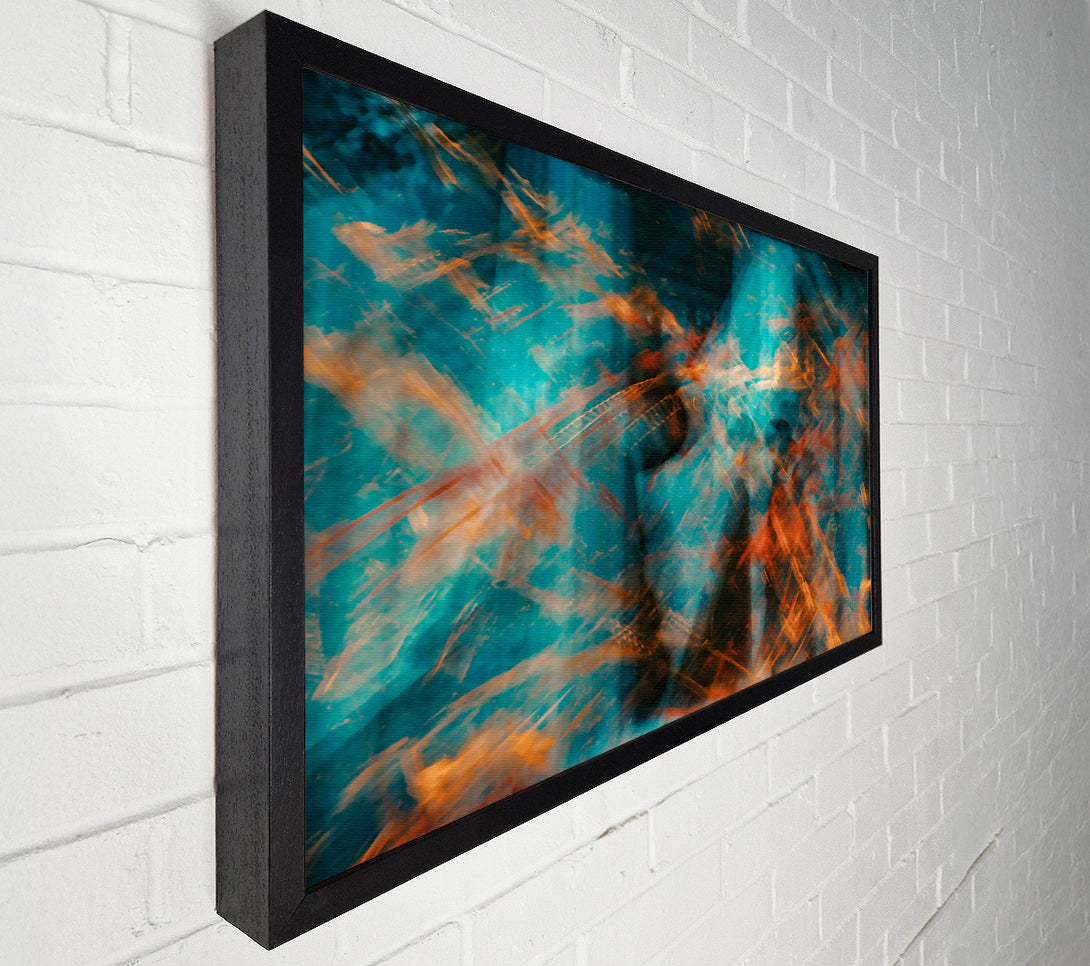  A Canvas Print of Teal And Orange Dreams Canvas Art