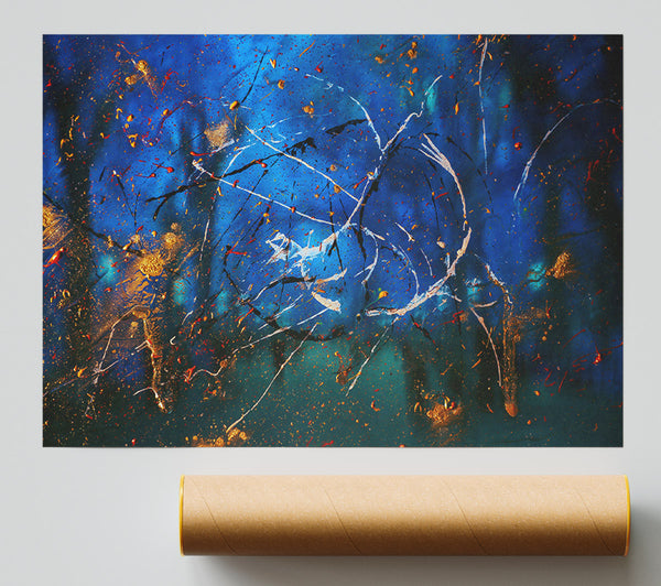 Blue Night Symphony Print