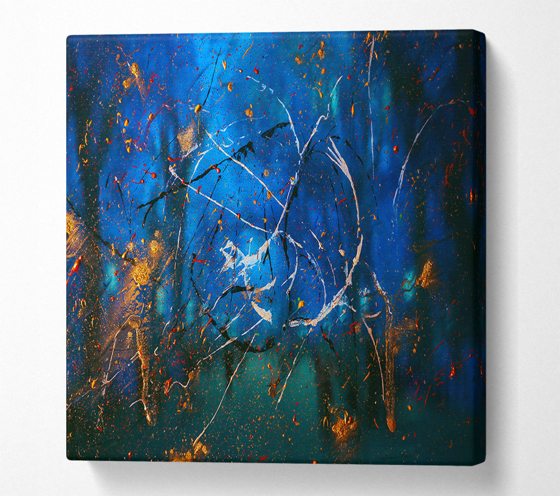  A Canvas Print of Blue Night Symphony Canvas Art