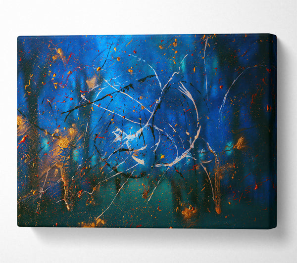  A Canvas Print of Blue Night Symphony Canvas Art