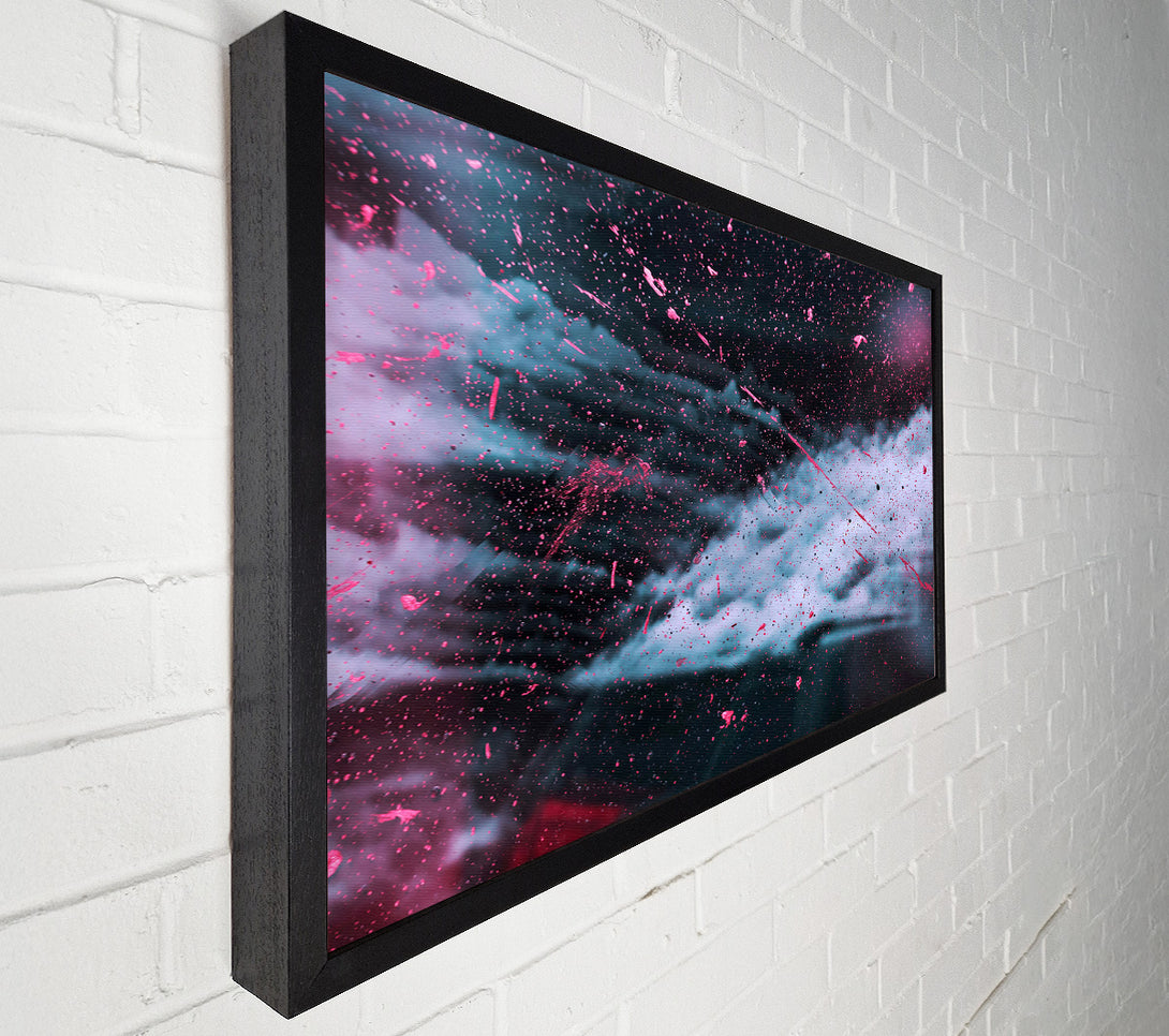  A Canvas Print of Pink Cosmic Splashes Canvas Wall Art