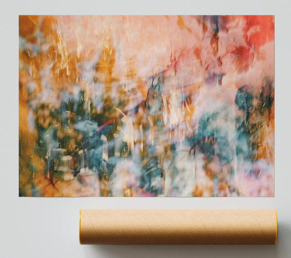 Peach-Colored Haze Print