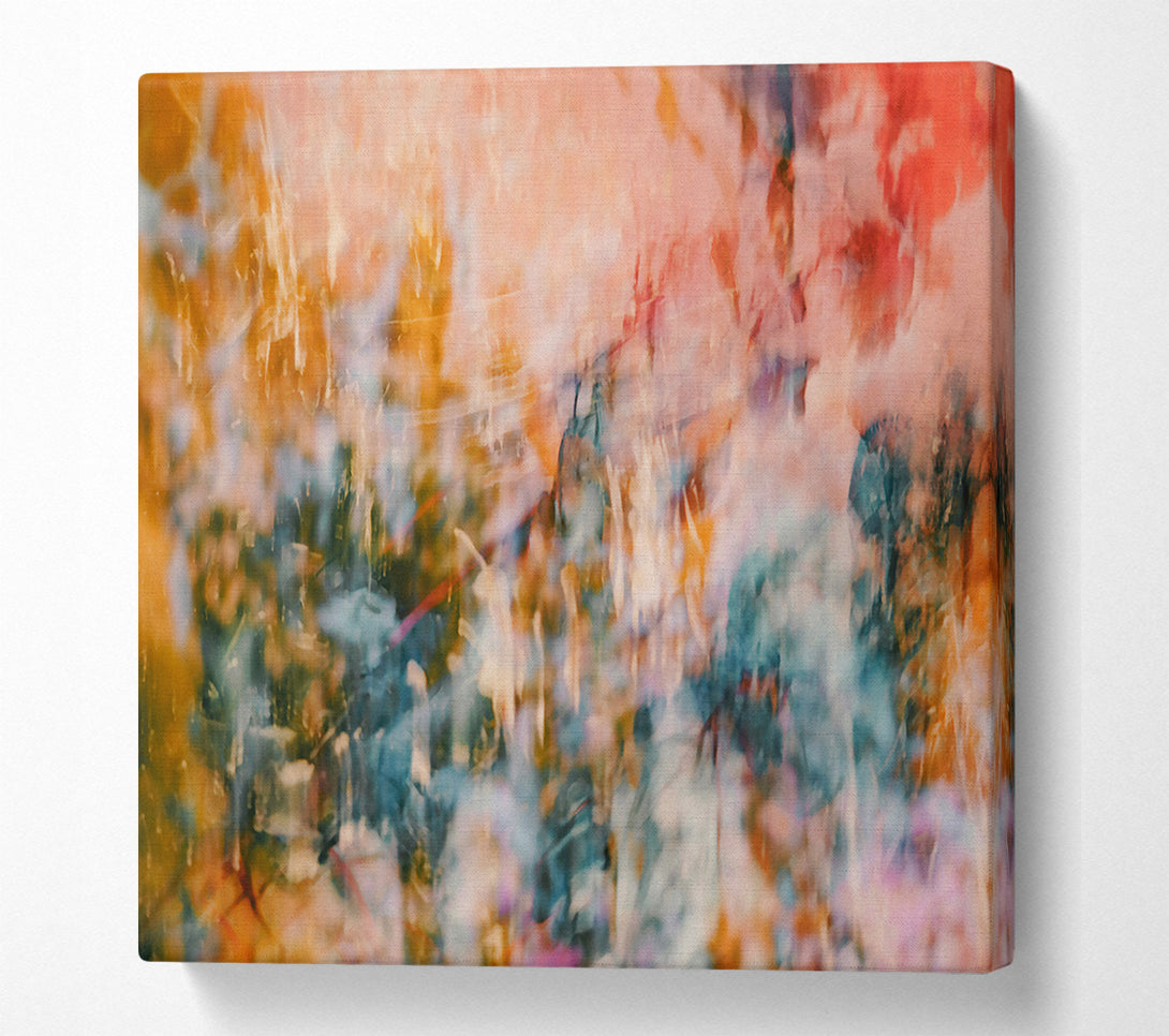  A Canvas Print of Peach-Colored Haze Canvas Print