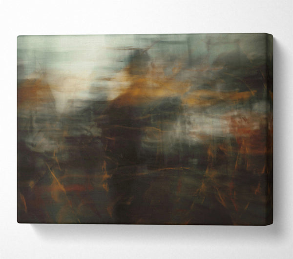  A Canvas Print of Golden Blurred Memories Canvas Art