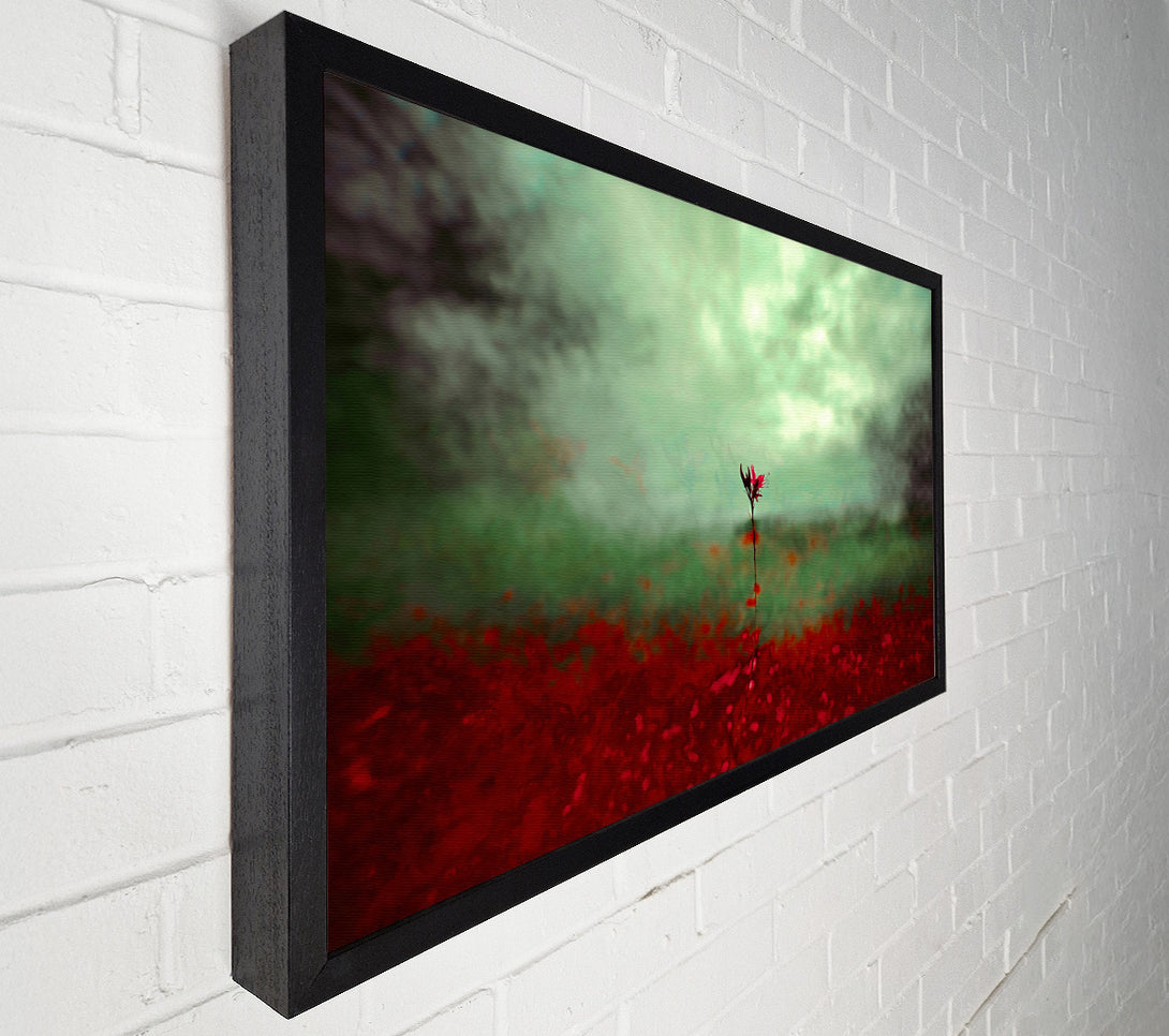  A Canvas Print of Green And Crimson Bloom Canvas Art