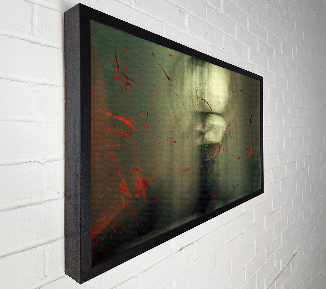 A Canvas Print of Red On Grey Fog Canvas Wall Art